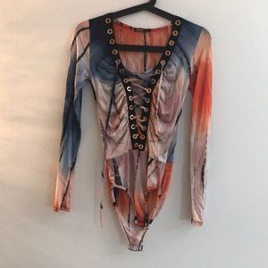 NWOT Sexy Extreme Low V Cut Bodysuit!